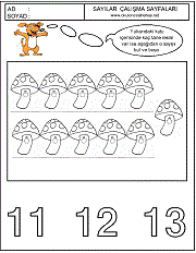 sayılar çizgi çalımaları